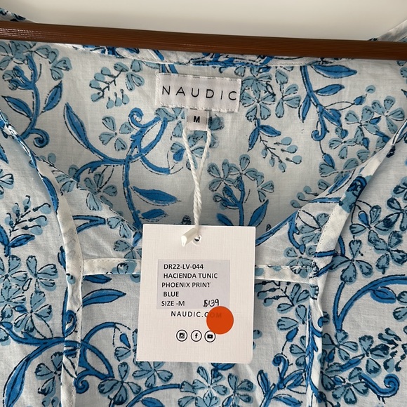 NWT Naudic Tunic Hacienda Phoenix Print Size M boho - Picture 2 of 4